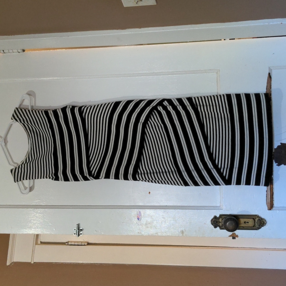 Bailey 44 bandage tank dress b/w sz small